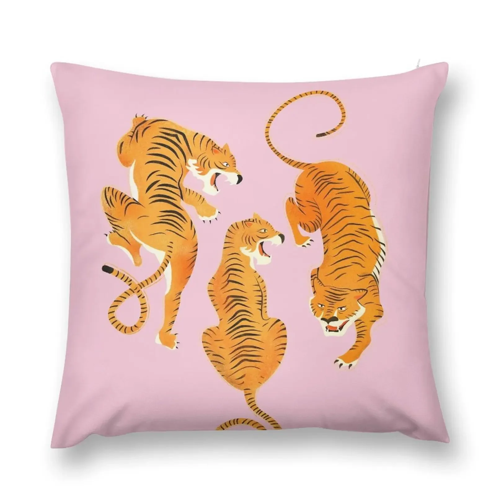 Three fierce tigers Throw Pillow Sofa Cushions Decorative Sofa Cushions pillow pillowcase pillow