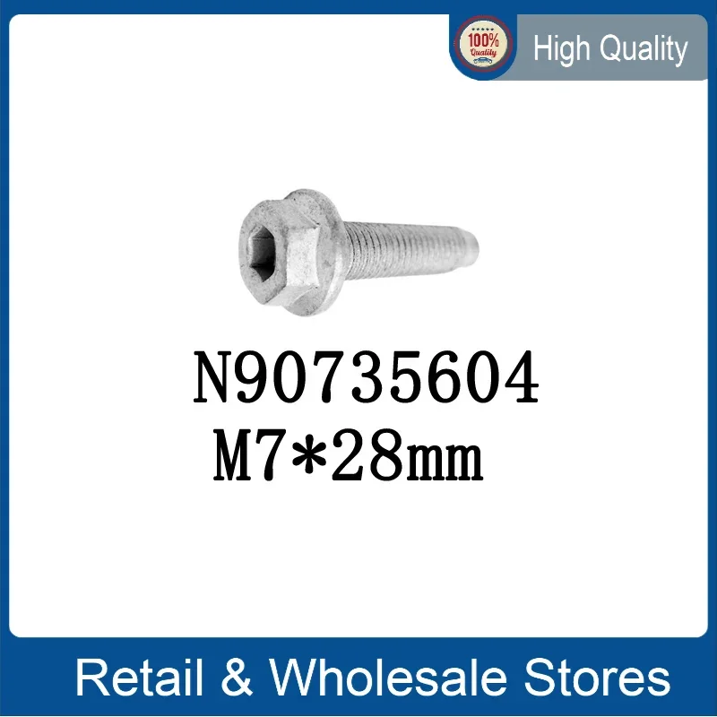 1pc Engine Oil Sump Hexagon Socket Head Bolt N90735604 for Audi A1 MK1 VW N 907 356 04 M7x28mm