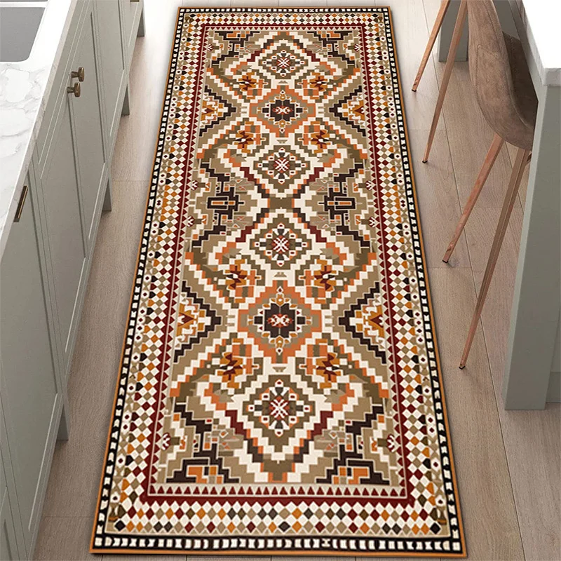 VIKAMA Carpet Household Light Sound Comfortable Absorbent Footrest Long Entrance Carpet Mat Home Decoration