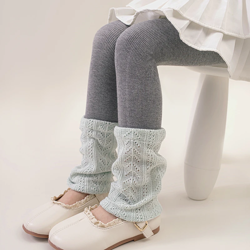 

Baby Girl Pants Age 2-13Years Child Thermal Leggings Spring Autumn Little Kids Bottom Fake Two Pieces Simplicity Tight Trousers