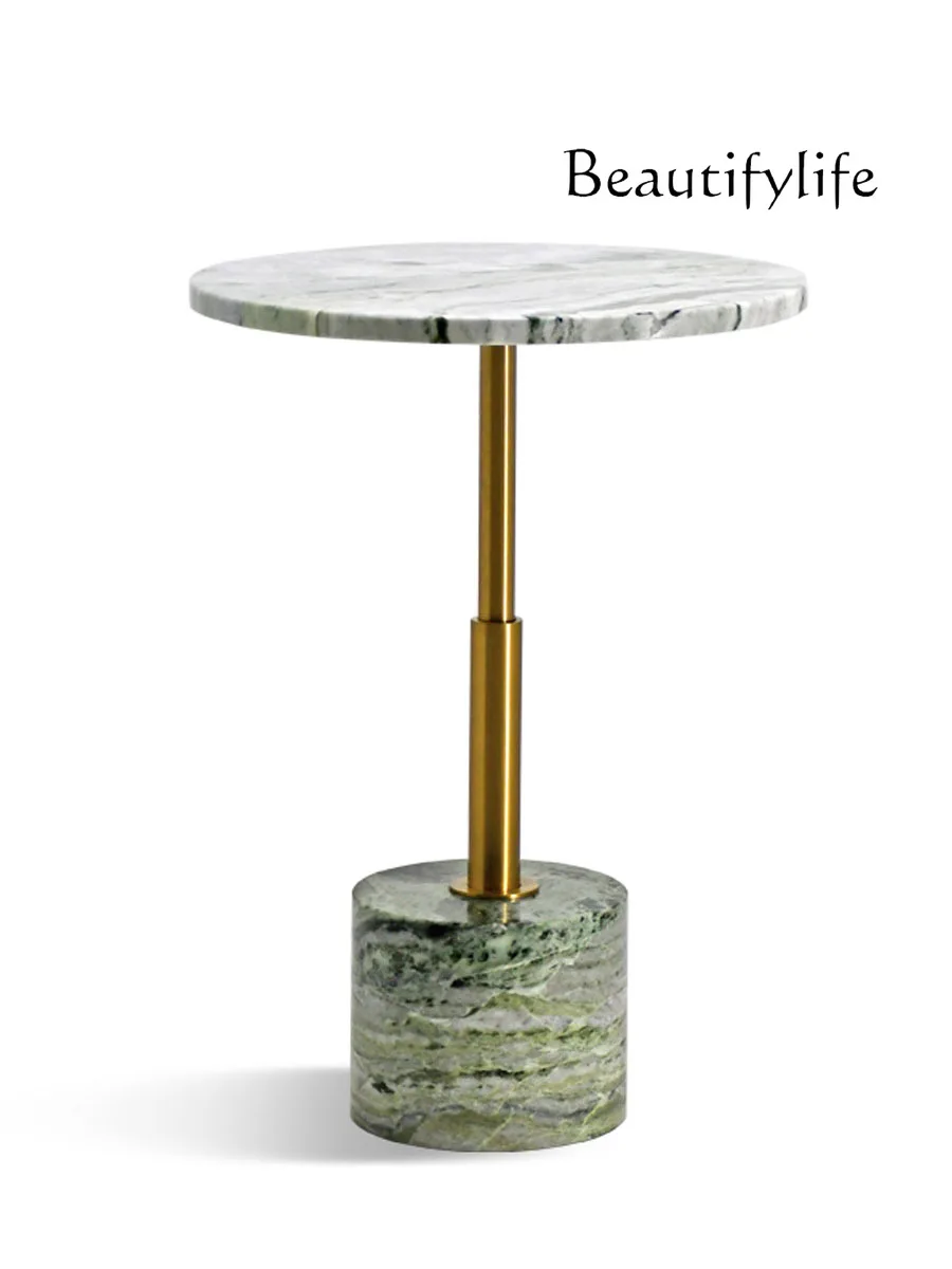 

Mild Luxury Marble round Sofa Side Table Household Multi-Functional Simple Side Table Small Apartment Corner Table