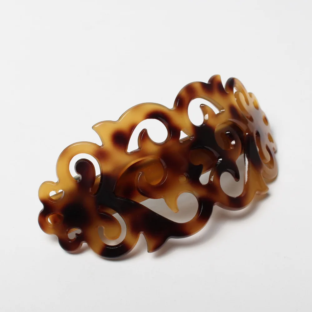 

Акриловые заколки для волос в виде черепахи с ретро-узором, большие заколки-крабы для хвоста, аксессуары для волос для женщин, головные уборы