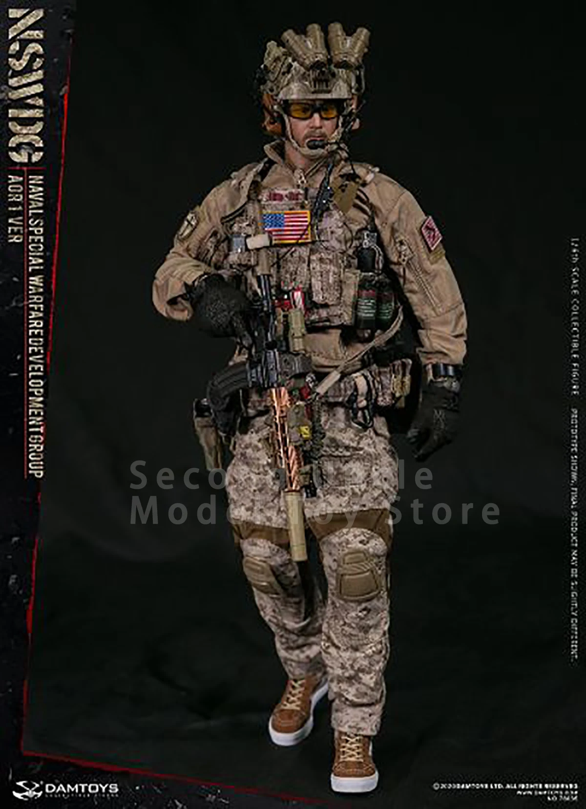 

DAMTOYS DAM78065 1/6 NSWDG Naval Special Warfare Development Group AOR1 Version Male Soldier Action Figure Model Toy ﻿