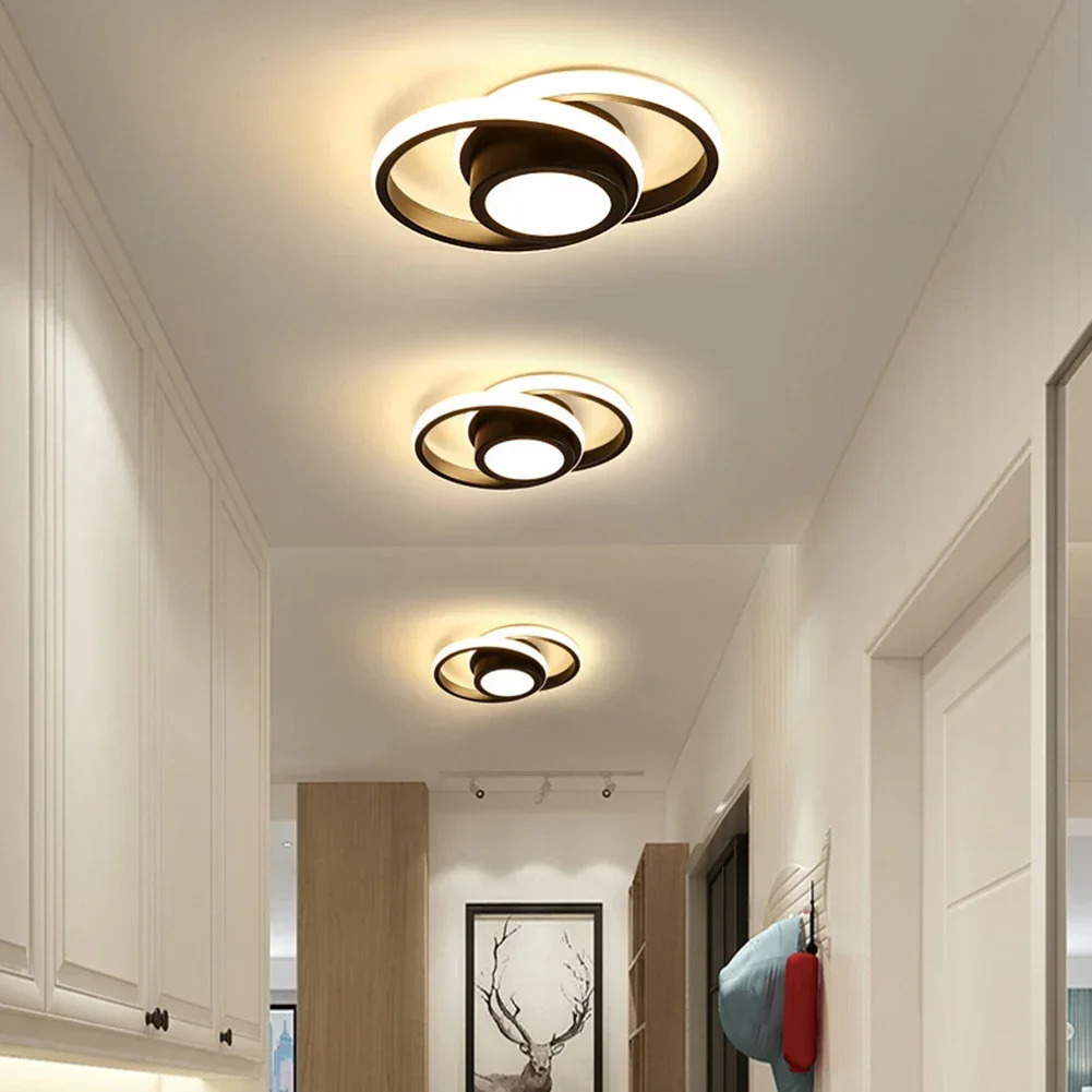 3 Light Color LED Ceiling Lamp Modern Dimmable Bedroom Chandelier Ceiling Lights For Dining Room Living Room Nordic Aisle Lamp