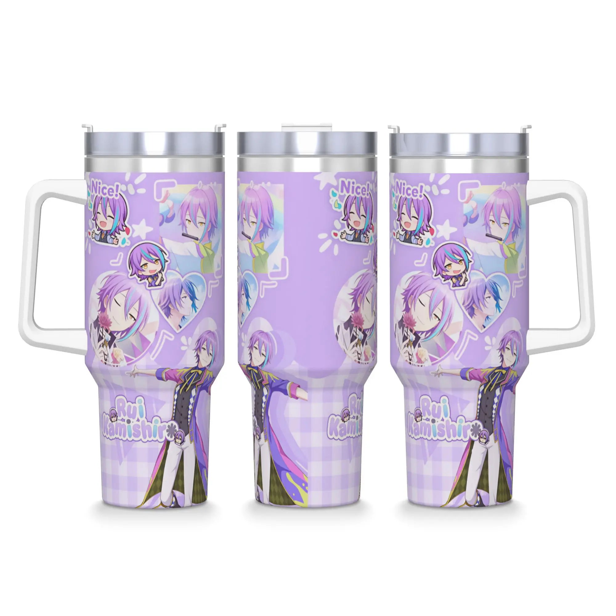 Project Sekai Rui Kamishiro Anime Game Tumbler  Hot Drinks Water Bottle Insulated Stainless Steel Coffee Mug Travelist Car Mugs