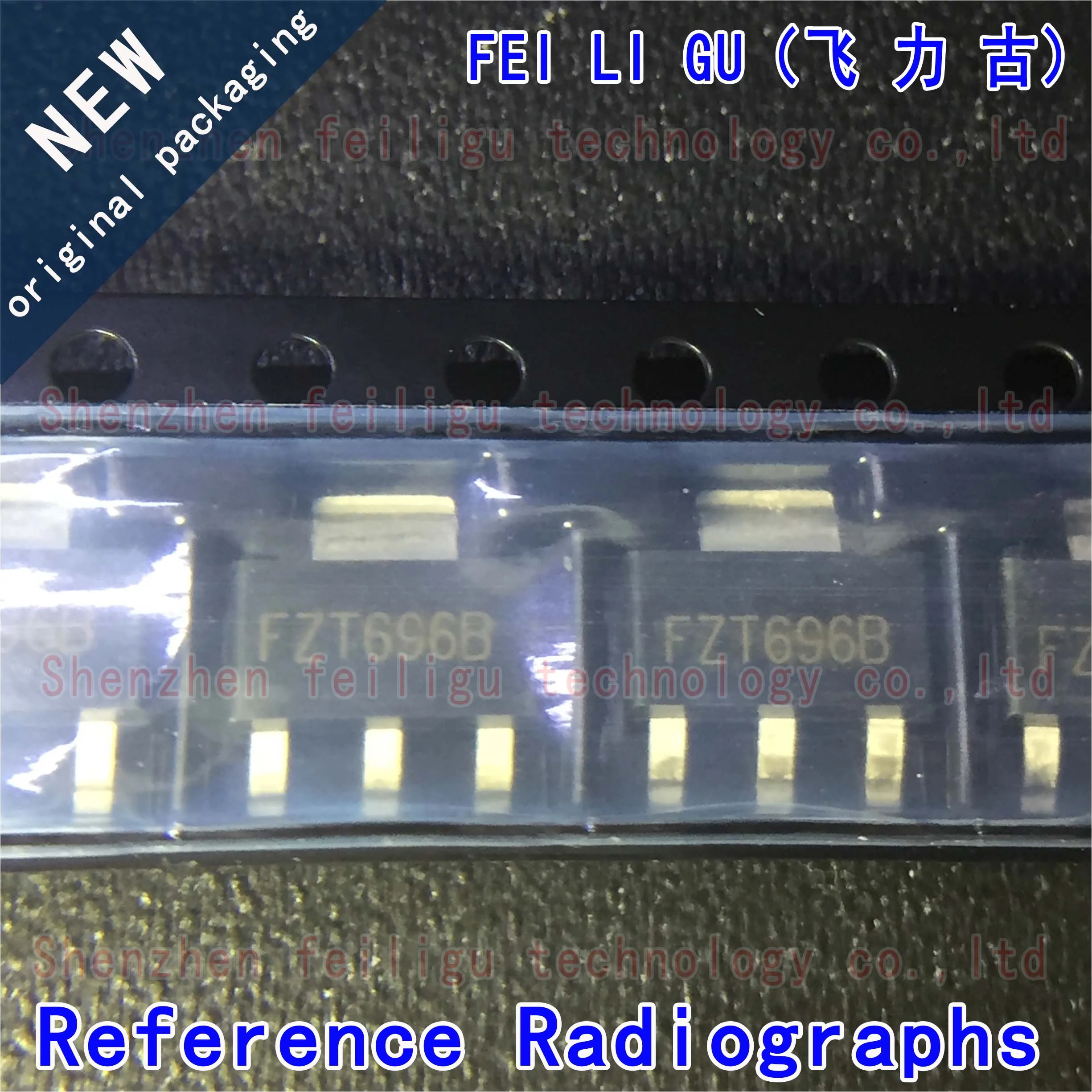 Transistor NPN d'origine, FZT696BTA, FZT696B, FZT696 GT: SOT-100%, 223 V, 500mA, 2W, 5 à 50 pièces, 180 Nouveau