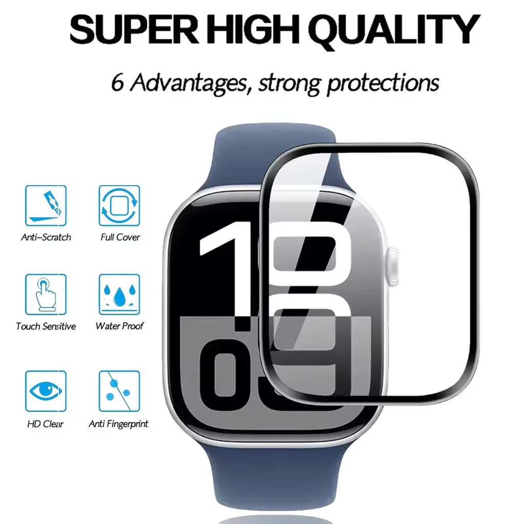 Gehärtete Glas-Displayschutzfolie für iWatch Series 11 10 42/46mm SE 7 6 8 9 44mm 40mm 45mm 41mm 38 Apple Watch Ultra 3/2 49mm