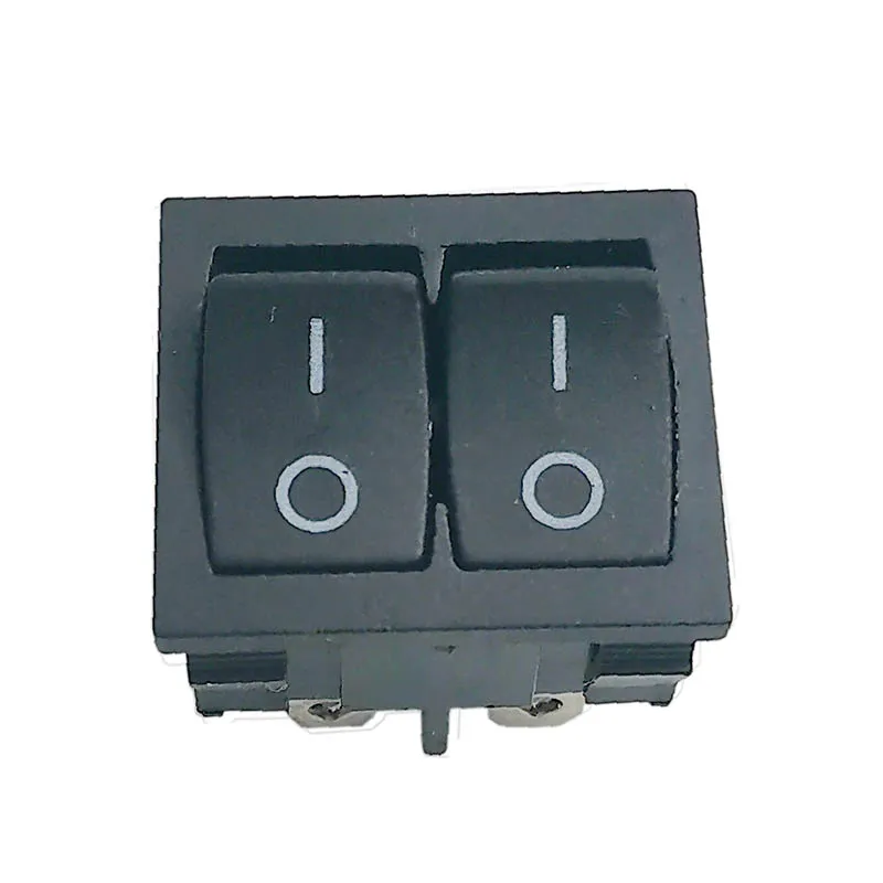 KCD5 Double Rocker Switch 4-pin ON/ OFF Black Parallel Boat Power Switch