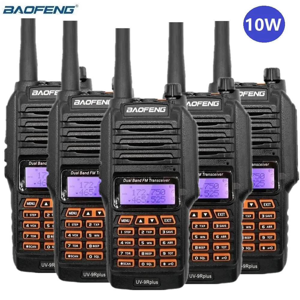 

2/3/4/5/6PCS BAOFENG UV-9R PLUS Waterproof Walkie Talkie 10W VHF UHF Two Way Radio Station uv9r CB Ham Radio hf Transceiver