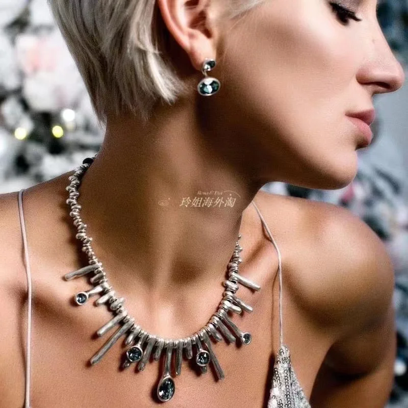 MAY 2023 New spring UNODE crystal necklace European and American original fashion plating 925 limited edition jewelry gifts