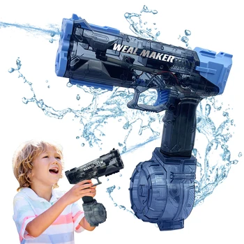 Transparent Glock Fully Automatic Squirt Water Gun Spray Blaster Electric Water Pistol Toy Summer Pool Outdoor Toy for Kids Adult