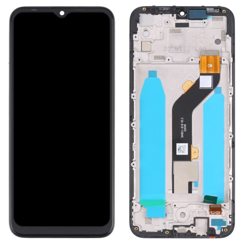 LCD Screen For Tecno Spark Go 2020 / Spark 6 Go KE5J Digitizer Full Assembly with Frame