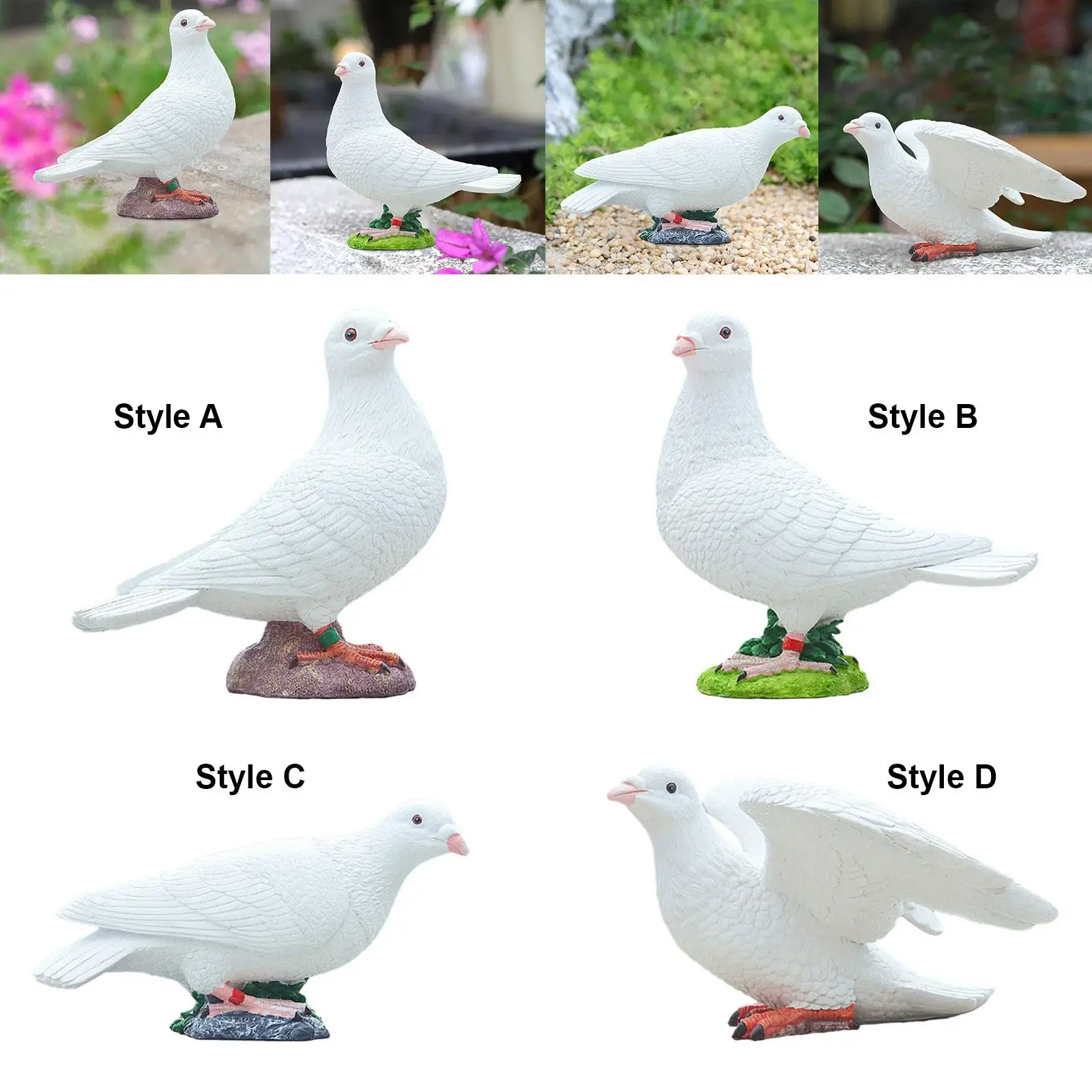  ピジョン 置物 ホワイト 楽天市場】【20%OFFクーポン】ガーデニング 鳥グッズ おしゃれ 動物