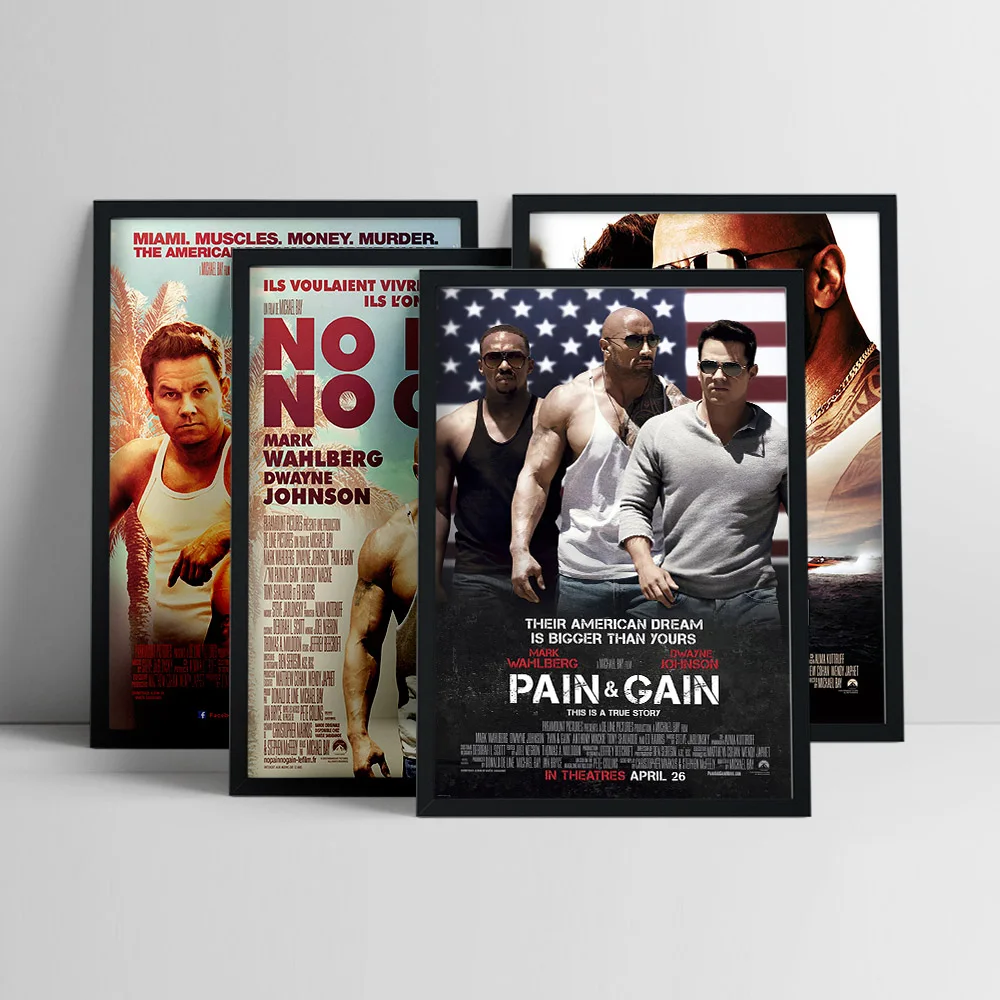 Pain And Gain American Action Comedy Film Poster Movie Canvas Painting Wall Art Print Picture Video Room Cinema Modern Decor