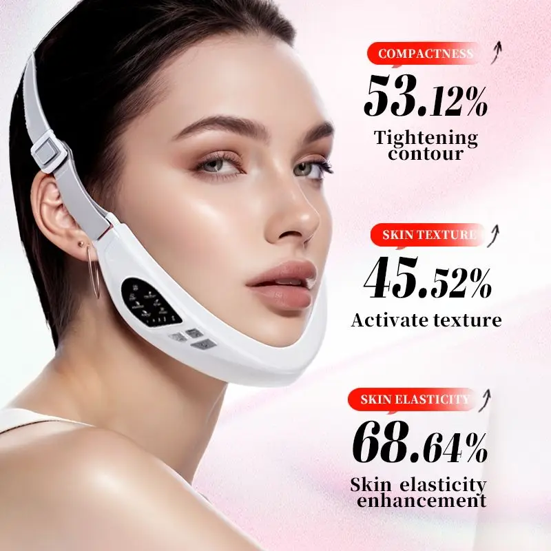 Máquina eléctrica de masaje facial en V, 18 niveles de intensidad, masaje facial, línea en V, levantamiento, reafirmante, estiramiento de la piel esgy, cuidado de la piel de las mujeres
