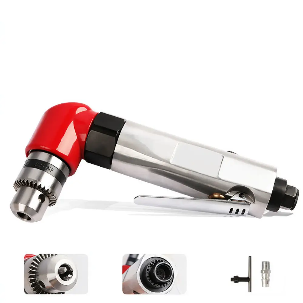 3 8 Inch Air Drill 90 Degree Pneumatic Tool For Musentang Industrial Grade Metal Drilling Machine Compact Handle Gear