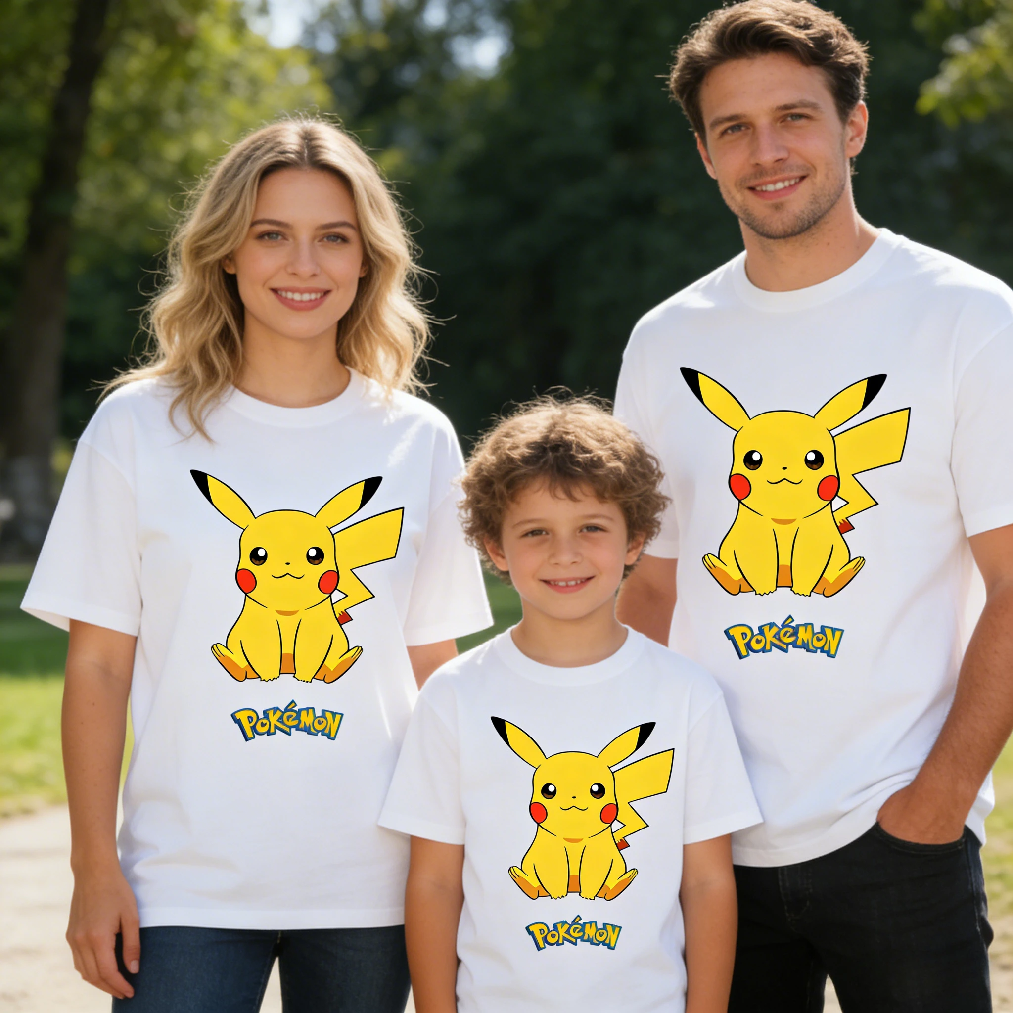 2026 Pokemon T-Shirt aus reiner Baumwolle, lässiges T-Shirt mit Rundhalsausschnitt, kurzärmeliges T-Shirt, Kleidung für den Sommer, Sport, lässiges Kurzarm-Oberteil