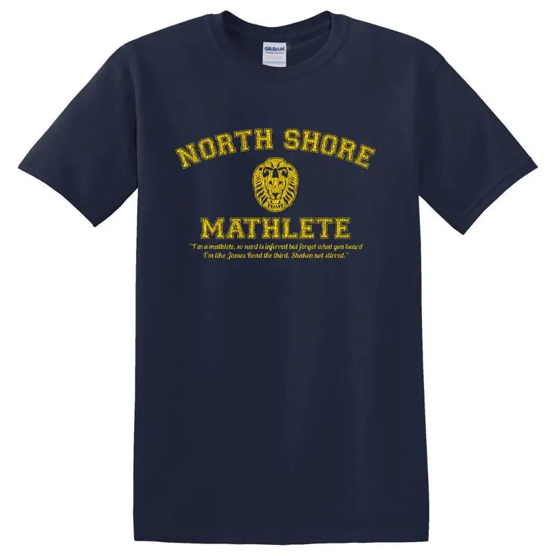 تي شيرت North Shore High School Mathletes Mean Girls Movie أزرق كحلي مقاس S 3XL