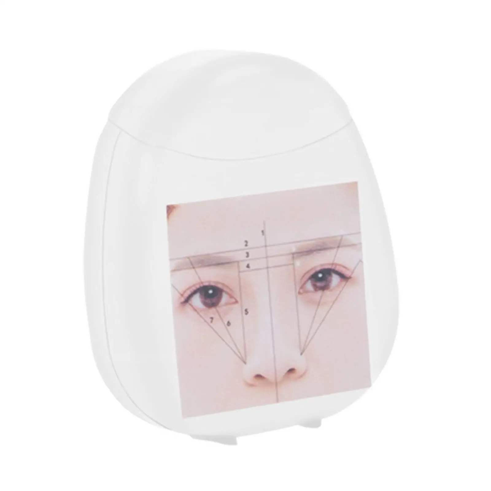 Hilo de mapeo de cejas, cuerda preentintada, herramienta de medición de cejas ABS, suministro para dar forma a las cejas para profesionales y hogares