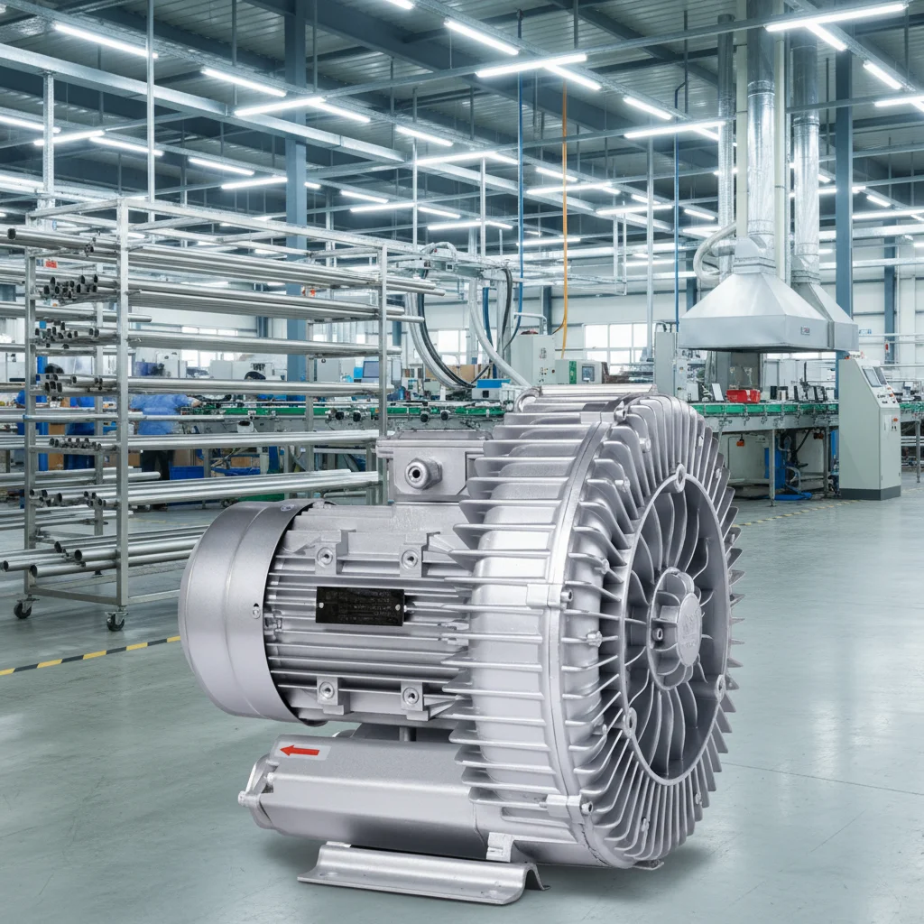 Powerful 2hp 380v AC Side Channel Vacuum Blower For Laser Cutting And Engraving Machine