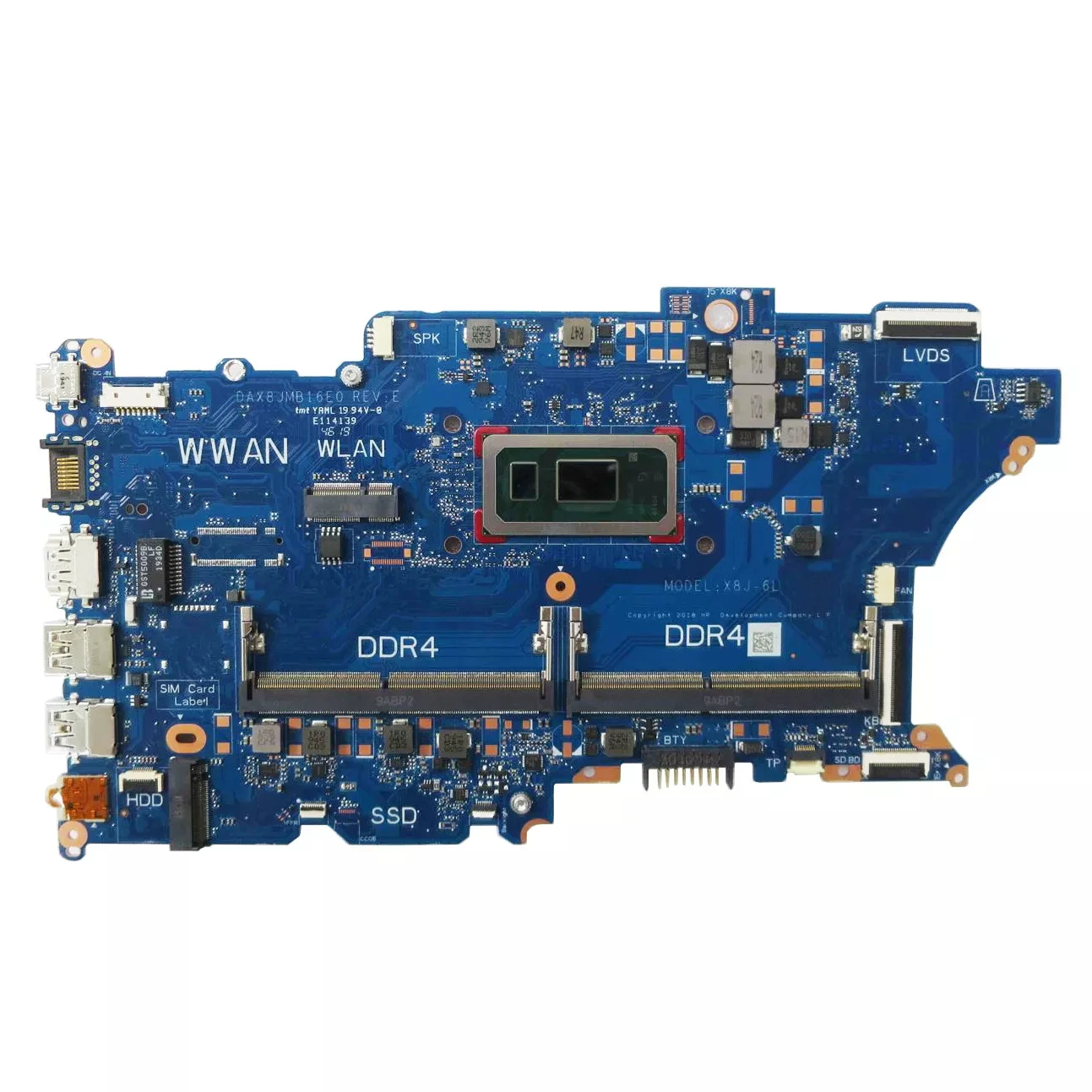 

L44887-601 For HP ProBook 440 G6 450 G6 Laptop Motherboard DAX8JMB16E0 5405U 100% Full Tested