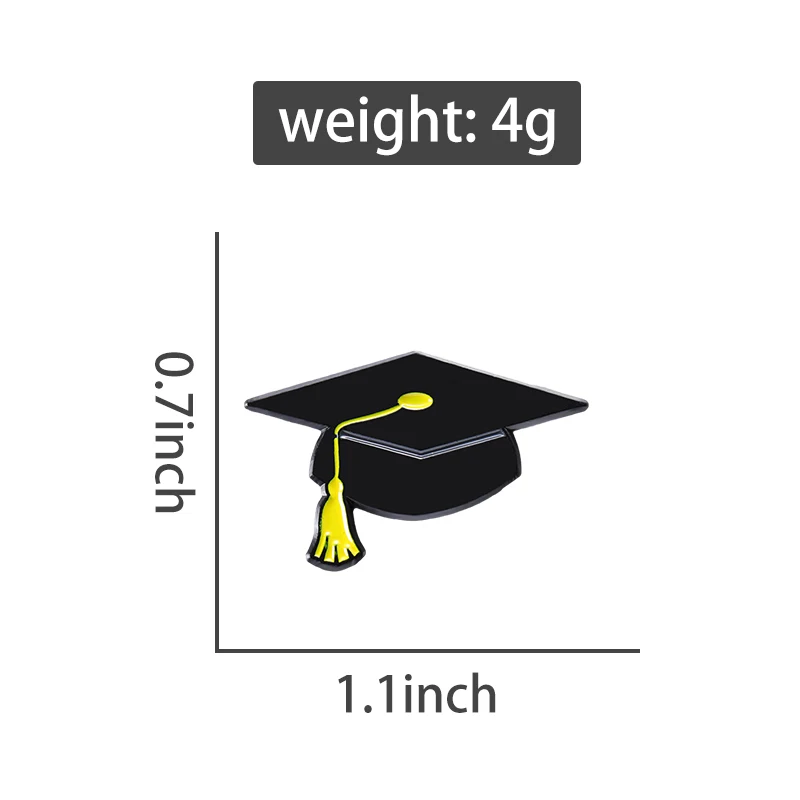 Abschlusskappen-Emaille-Pins, Klasse 2026, Katzenbroschen, „I Did It“-Abzeichen, Flork-Memes, Schmuckgeschenk für Medizinstudenten – Detail 5