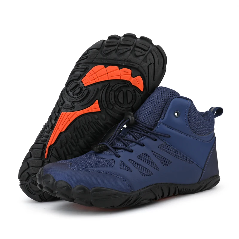 Waterproof Hiking Shoes for Men Autumn Winter Barefoot Shoes Casual Sneaker Climbing Trekking Boots Mens Outdoor Safety Sneakers