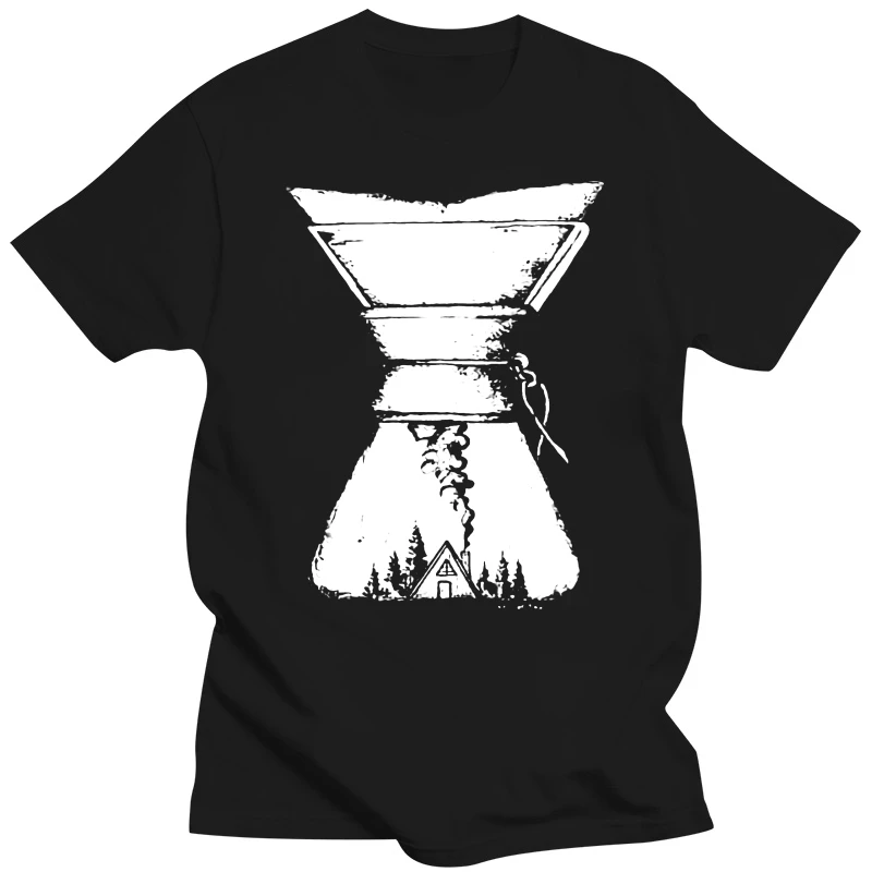 Printed Men T Shirt Cotton tShirt O-Neck Short-Sleeve Women T-Shirt Chemex Coffee