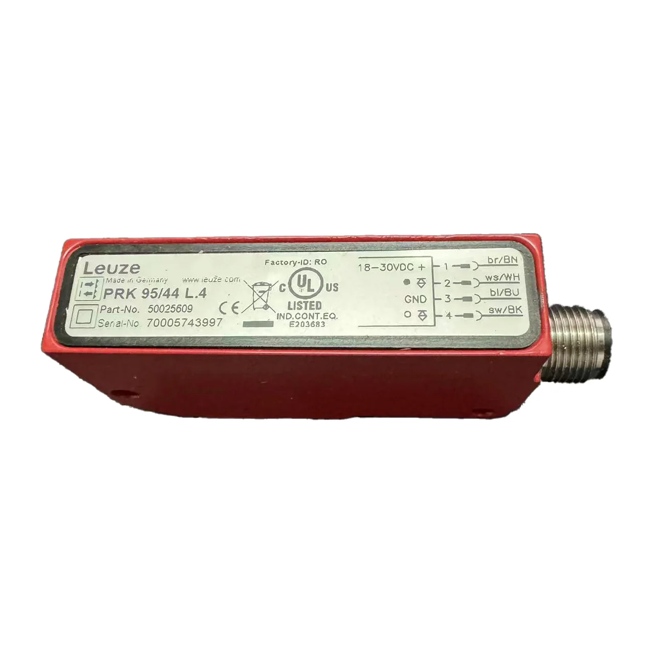 Germany Leuze Electronic Color Photoelectric Sensor PRK 95/44 L.4