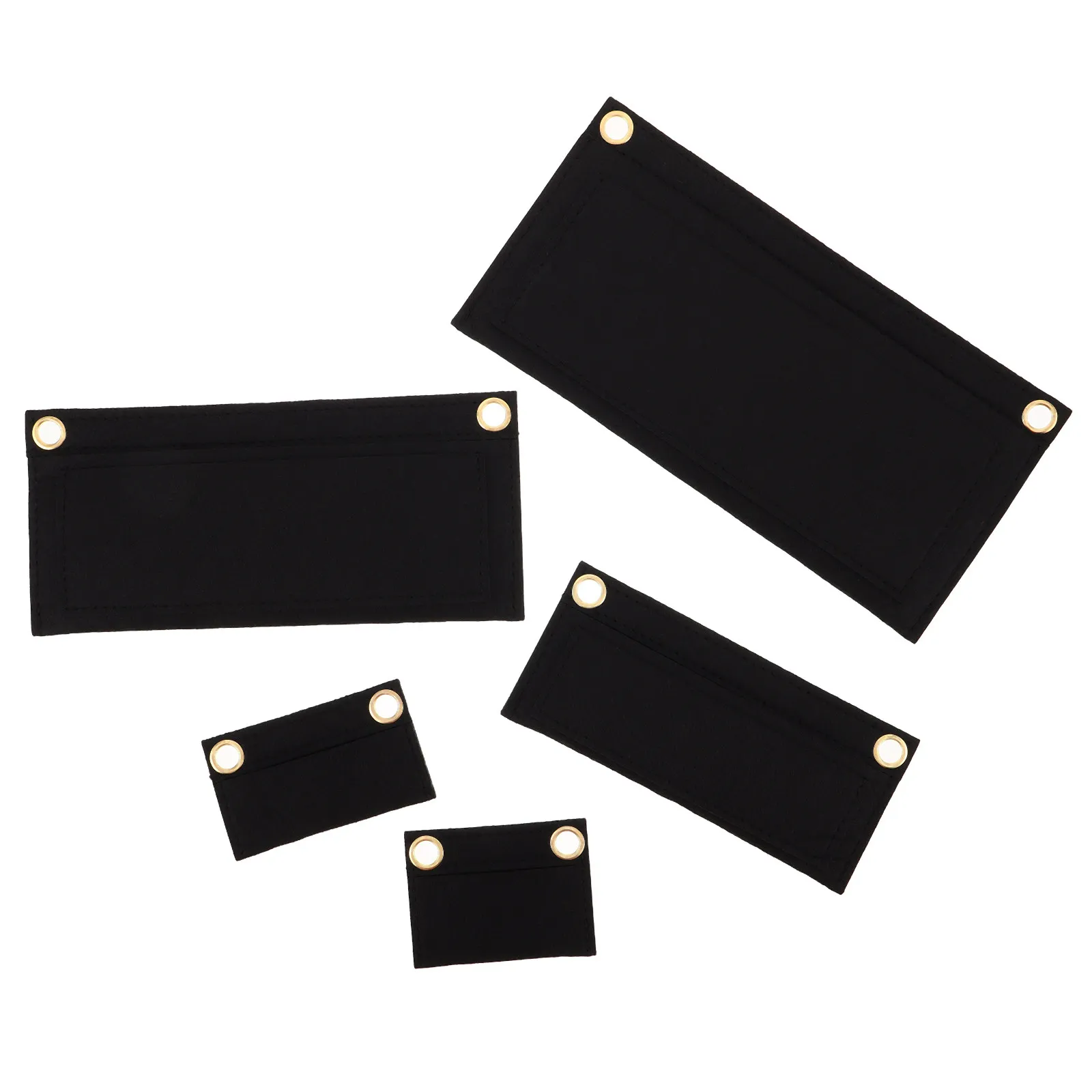 

Набор из 5 войлочных органайзеров для сумок: многофункциональные разделители для кошельков и клатчей, вкладыши для сумок, войлочные вставки-органайзеры