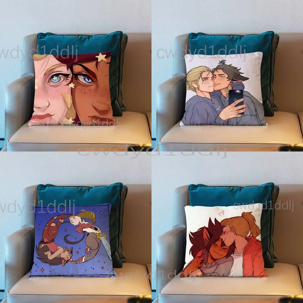

C-Catradora Shera Cushion Cover Pillow Cover Decor Pillowcase Printed Cushion Case For Couch