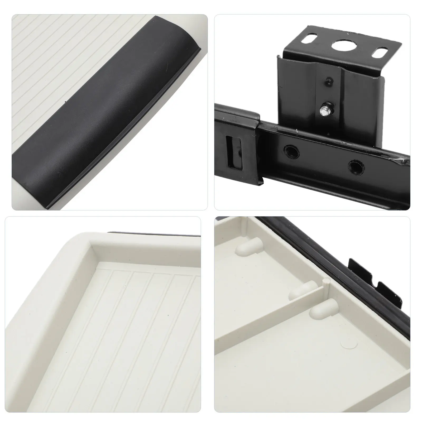 

1Pcs Keyboard Box Drawer Type Premium Plastic Stainless Steel Under Desk Storage for Office Computer Organizer Space Saving