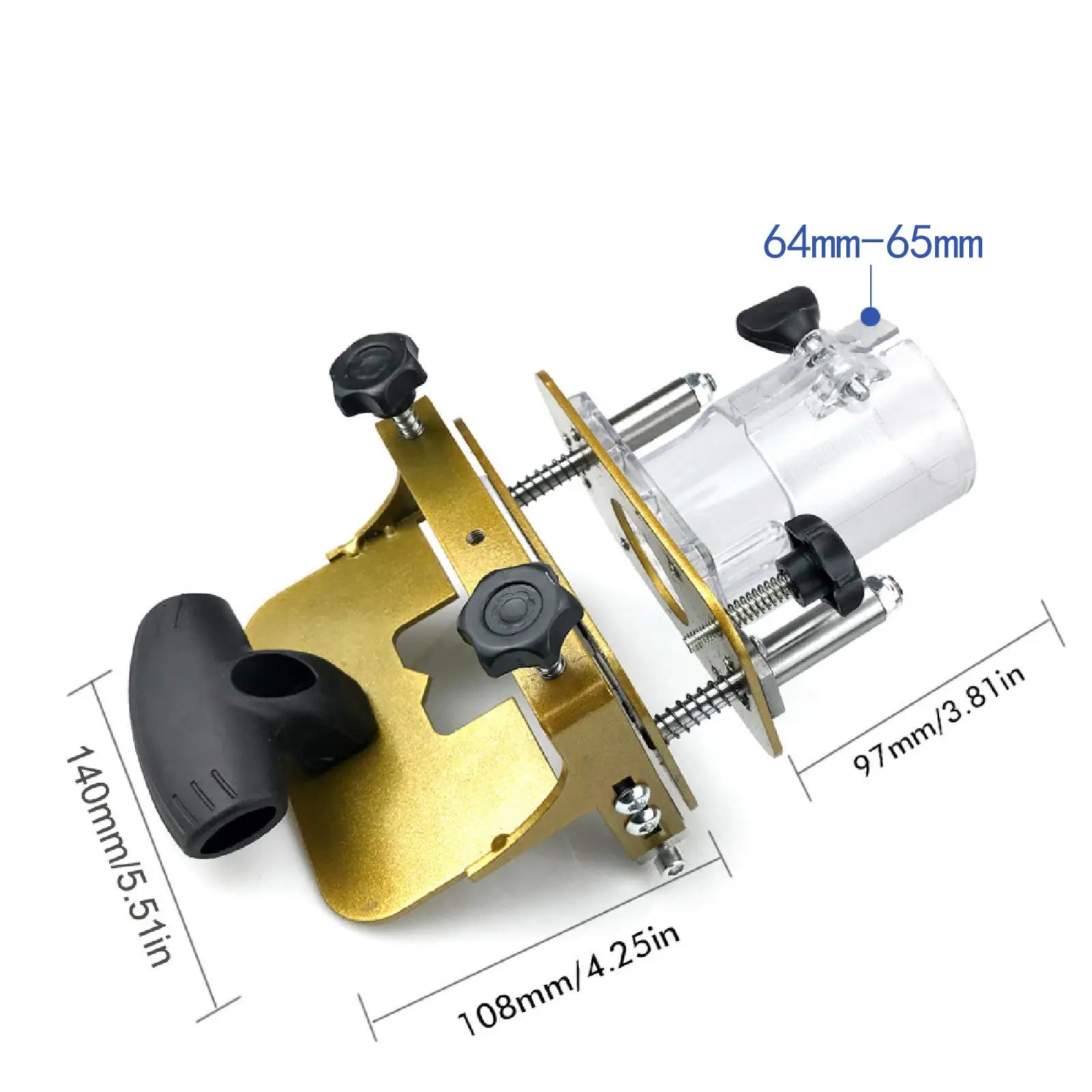 Mortising Jig Punching Tool 2 in 1 for Woodworking Bookcase Cabinet