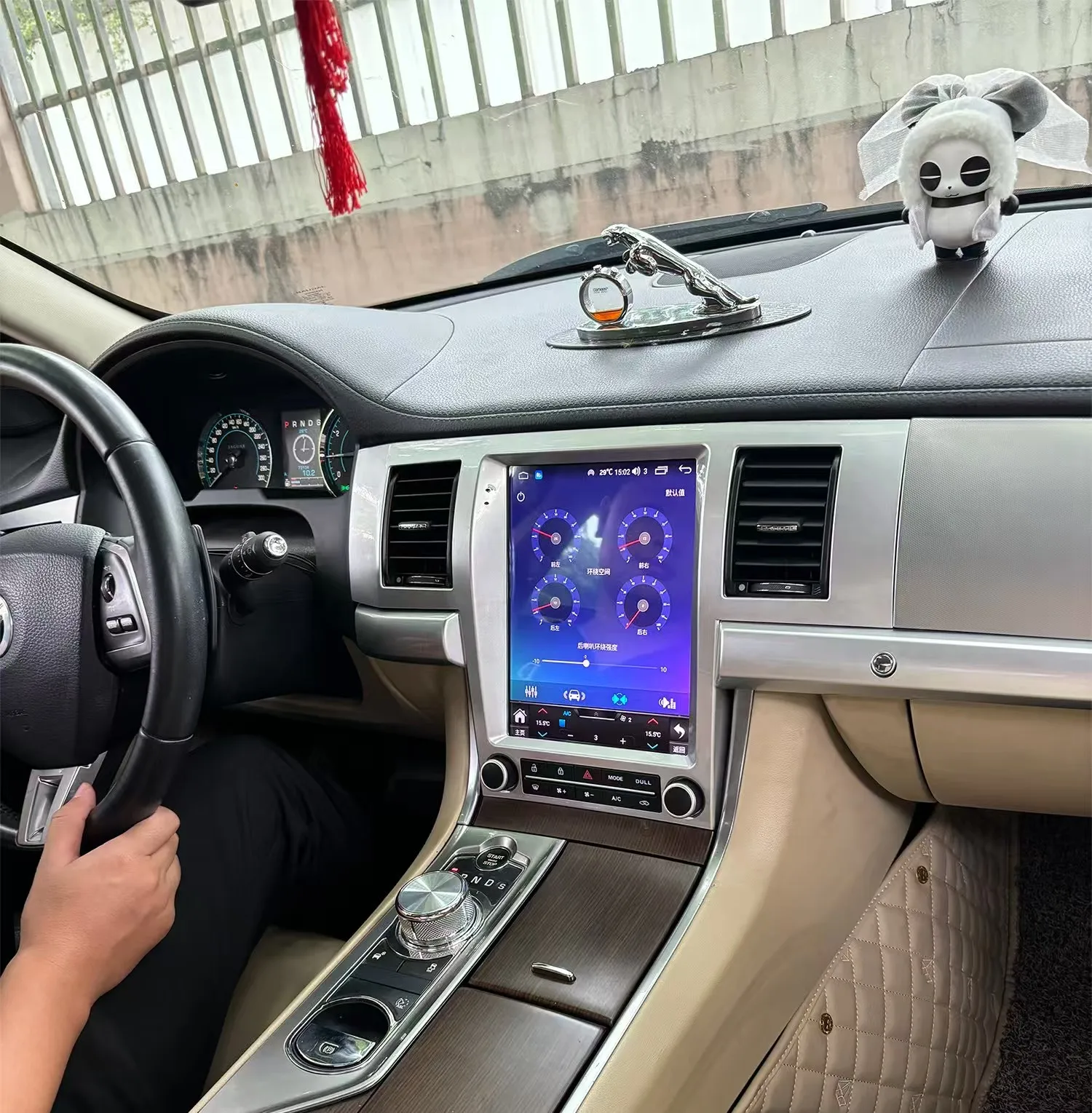 LHD شاشة السيارات الوسائط المتعددة أندرويد 13 ل جاكوار XF 2008 2009 2010 2011 2012 2013 2014 2015 سيارة لتحديد المواقع راديو ستيريو رئيس وحدة