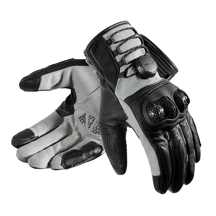 

2021 Sheep Skin Gloves Five Fingers Fidl Lock Motorcycle