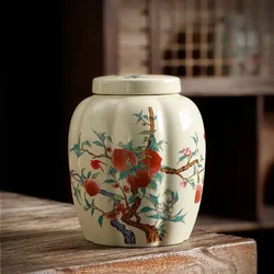Household Coffee Powder Canister Purple Clay Tea Caddy Candy Spice Storage Tank Portable Sealed Jar Travel Teaware Tea Boxes
