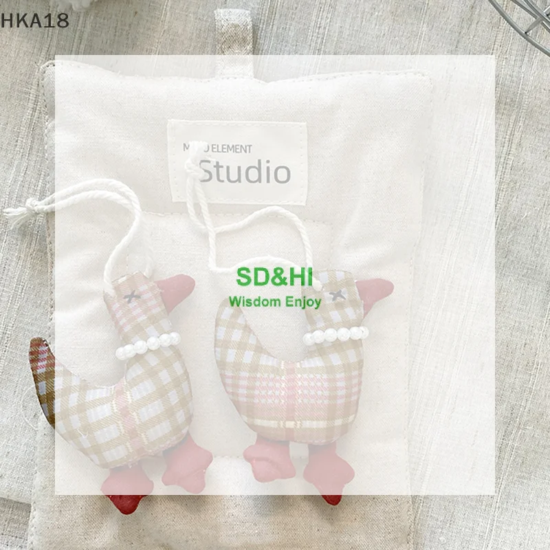 Creative Fabric Animal Doll Keychain For Bag Pendant Funny Small Bear Keyrings Duck Cute Hedgehog Pendant Accessories Gifts
