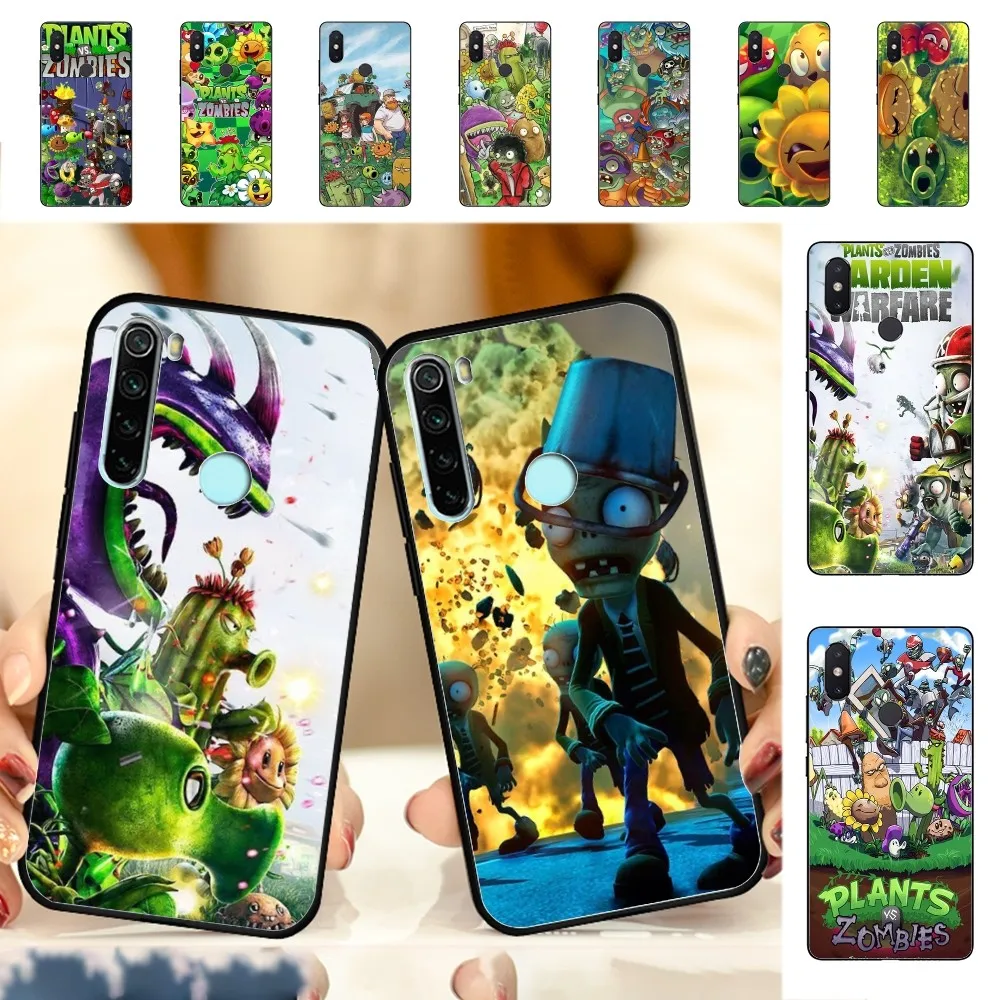 Game P-Plants Vs Z-Zombies Phone Case For Redmi Note 4 X 5 A 6 7 8 T 9 9S 10 11 11S 11Epro Poco M3 pro