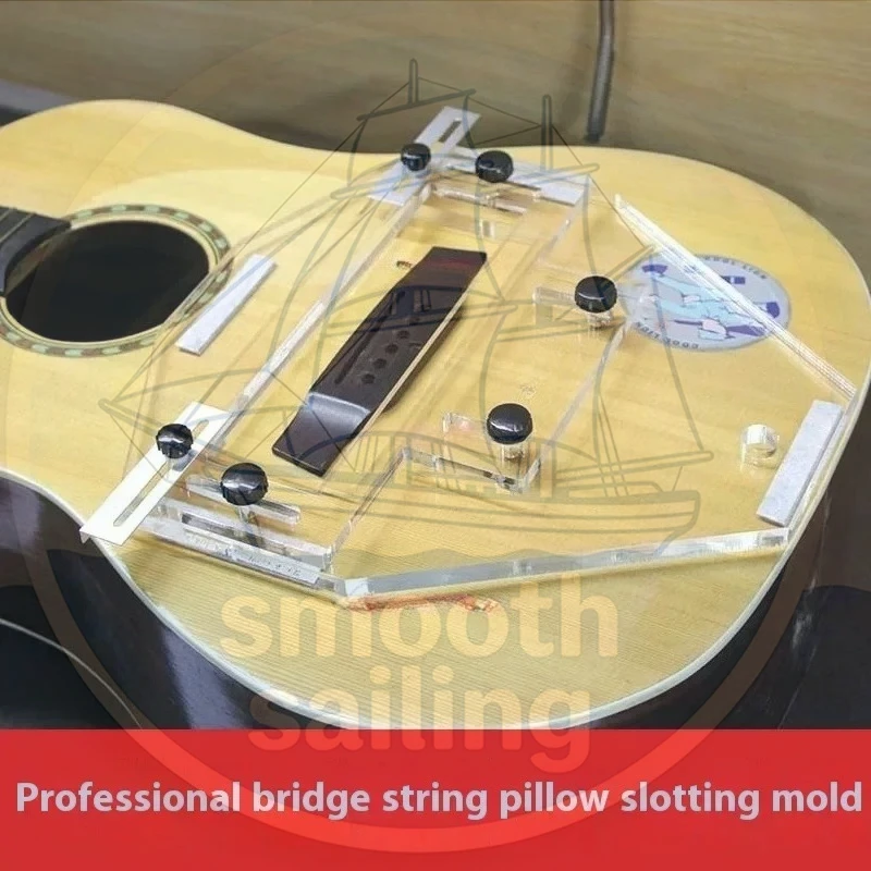 Acoustic Guitar Bridge Grooving Jig, Lower String Pillow Slotting Repair Tool