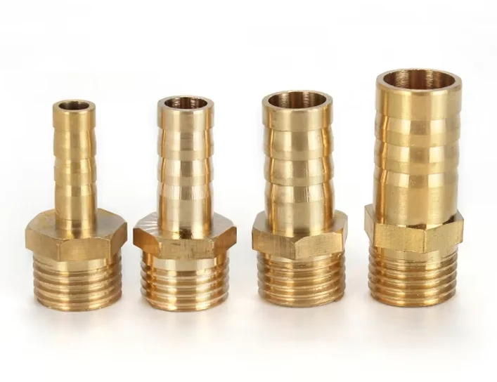 PC8-1BSP Thread Brass Water Pipe Fittings, 1/8 Brass Fittings, The Quantity Is 300, The Total Amount Is 120 USD