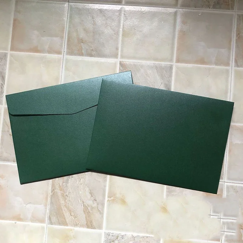 

50pcs/lot 23x16cm Envelope High-grade Business Supplies 250g Pearlescent Paper Envelopes for Wedding Invitations Stationery