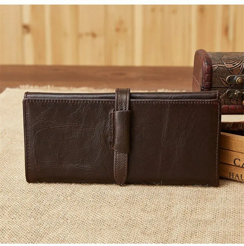 

Men's Wallet Leather Money Multi-card Clamps Male Purse Cash Clip Billfold Purse Vintage Purse Card Wallet Men Women Card Holder