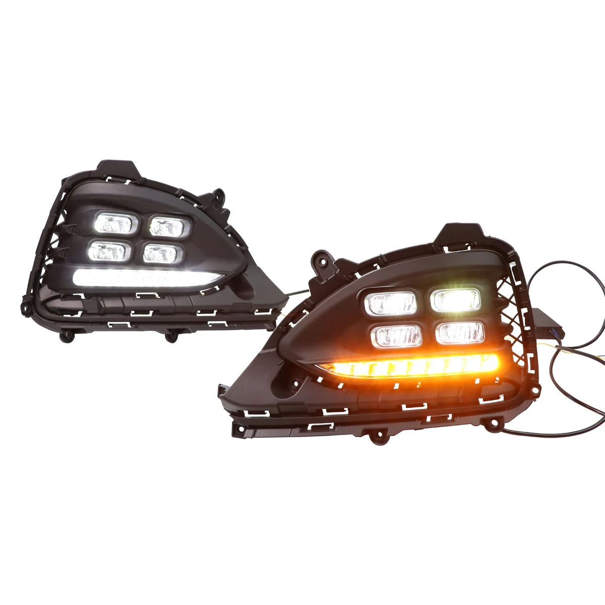 

Water Proof Car Lamp Led DRL For Hyundai i20 2018 - 2019 led daytime running light with yellow turn signal light