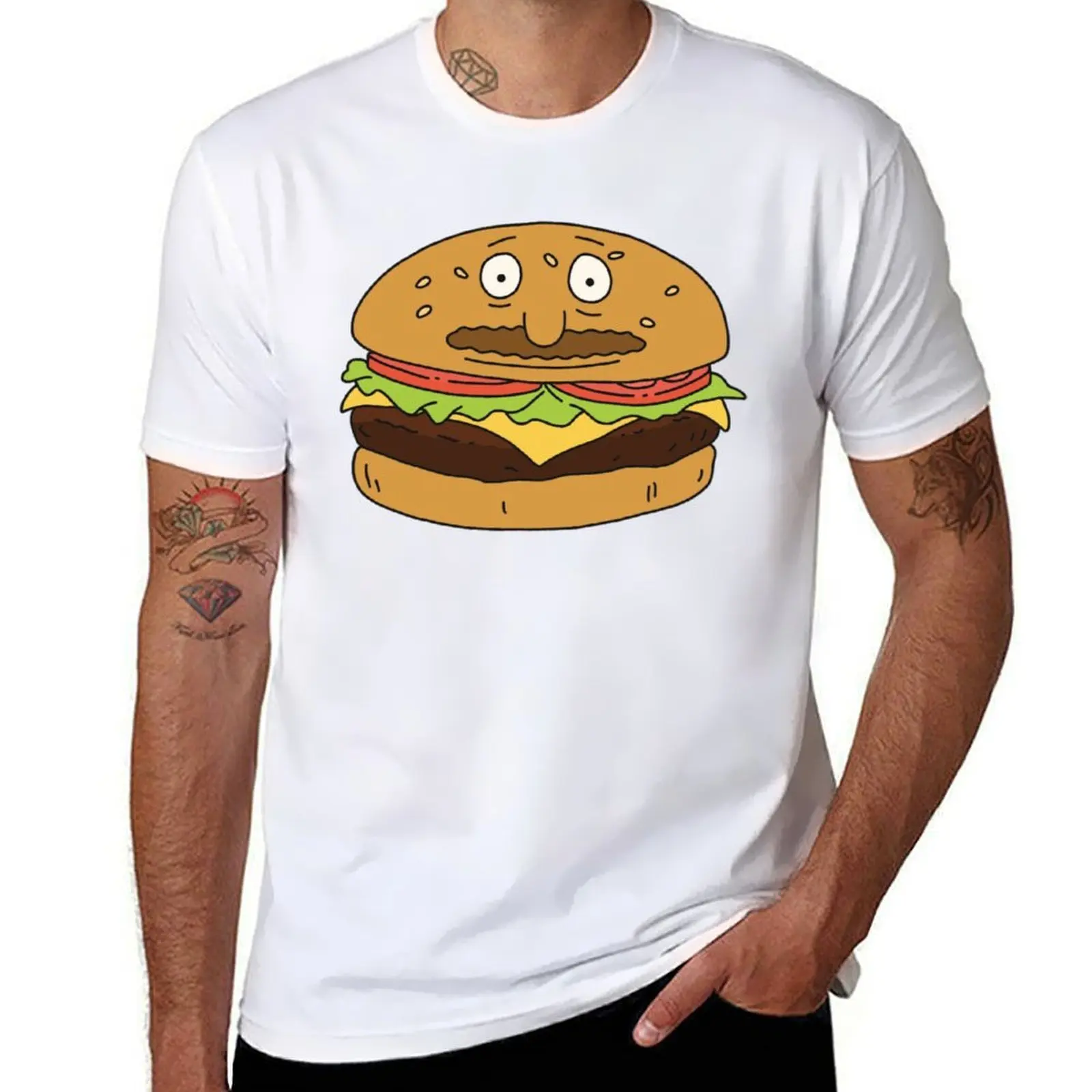 

Bob as a Burger T-Shirt t shirts for man graphic funny anime t shirts for man T-Shirt