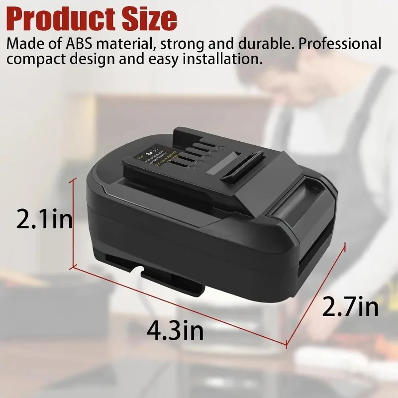 Adaptador de bateria para baterias de lítio da série bosch 18v pba converter para einhell 18v bateria de íon-lítio para ferramentas elétricas einhell 18v