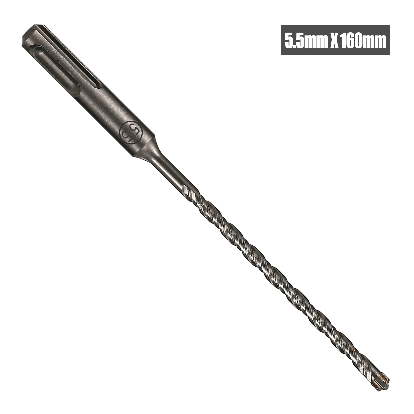 1 Stück Beton-SDS-Plus-5-16mm-Bohrer mit Kreuzschneidkopf, Doppel-Spiralbohrer, 160mm, für Mauerwerk, Ziegel, Block, Elektrohammer, Mauerbohrer – Detail 7