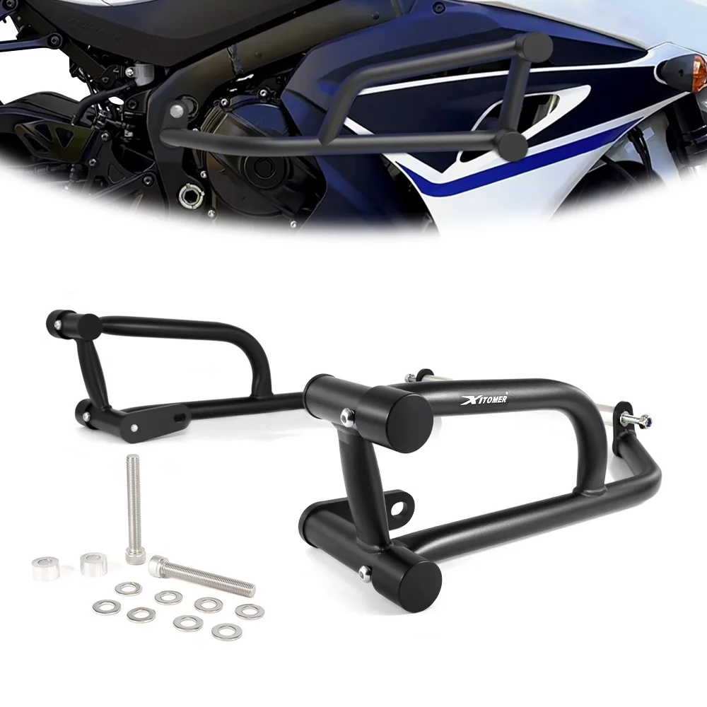 Motorcycle Steel Stunt Cage Crash Cage Engine Guard Highway Bars Protector Race Rail GSXR 1000 GSX-R1000 2017-2026 For SUZUKI