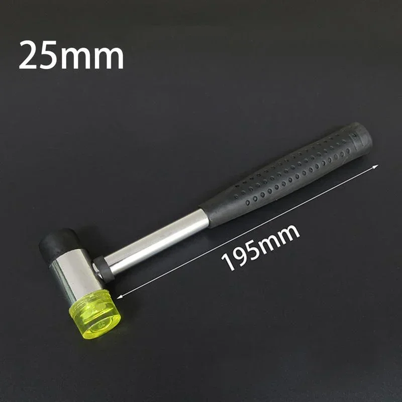 Double Face Tap Rubber Hammer 25mm Multifunctional Glazing Window Beads Hammers Nylon Head Rubber Mallet Installation Tool