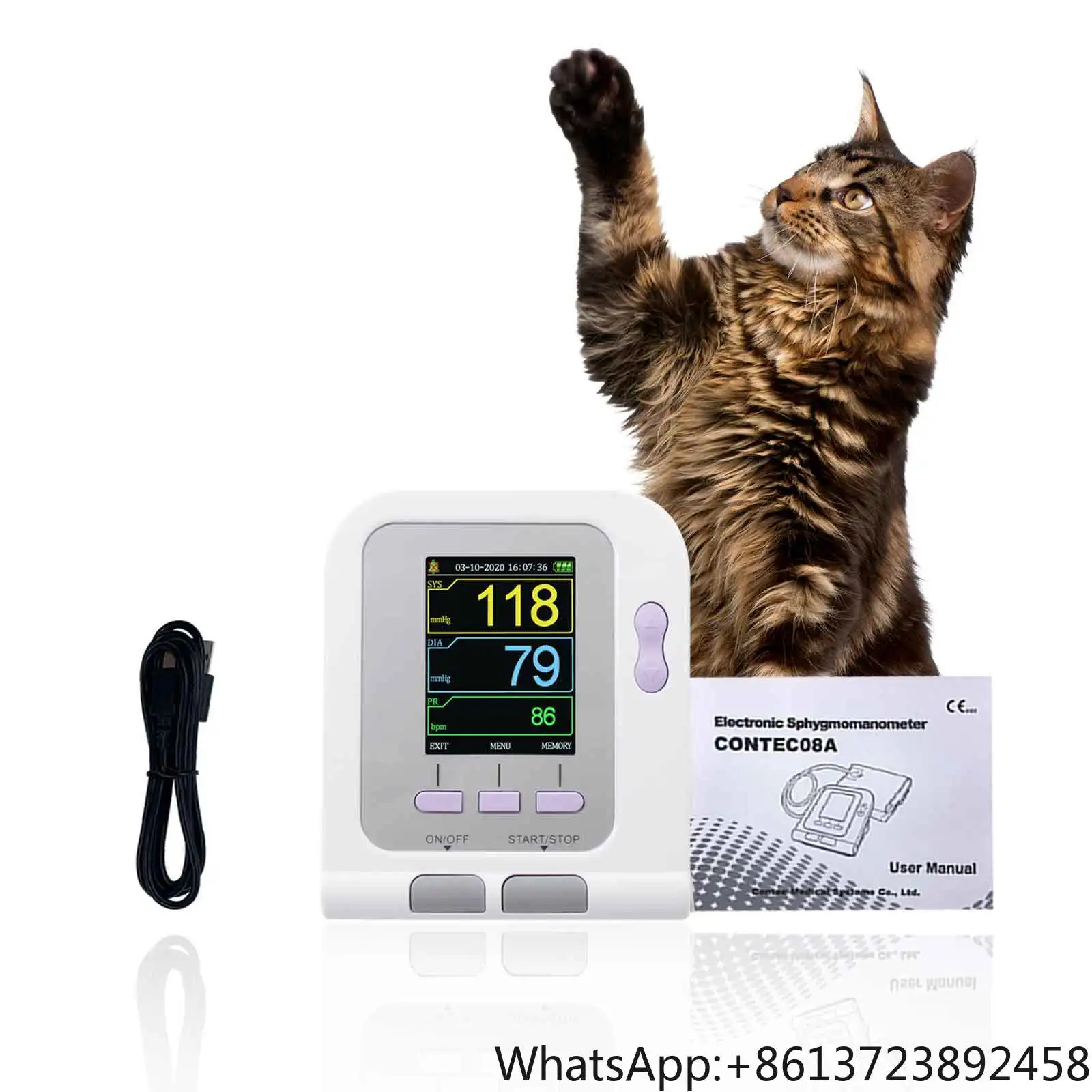 

Fully Automated Animal Blood Pressure Monitor for Visualization in Hospitals Veterinary Instrument