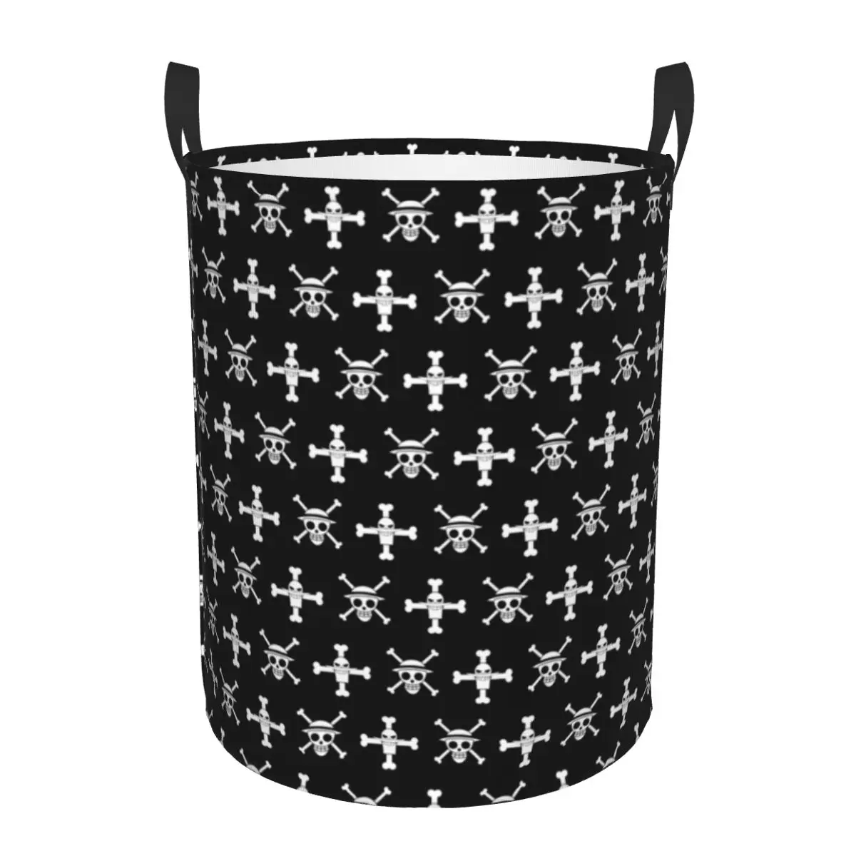 Custom Pirates Skull One Pieces Laundry Basket Collapsible